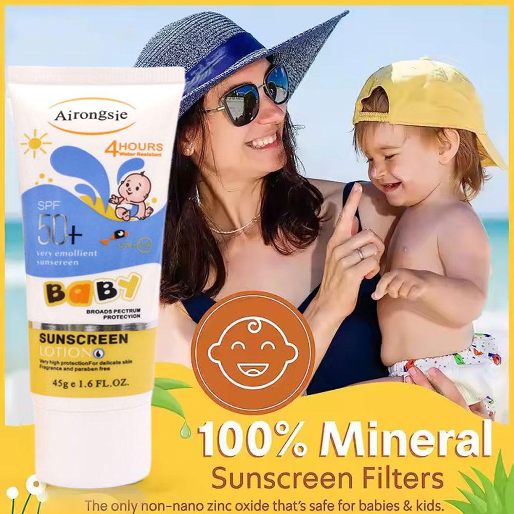 Airongsje SPF50+ Baby Sunscree - Baby Sunscreen Lotion recension och pris