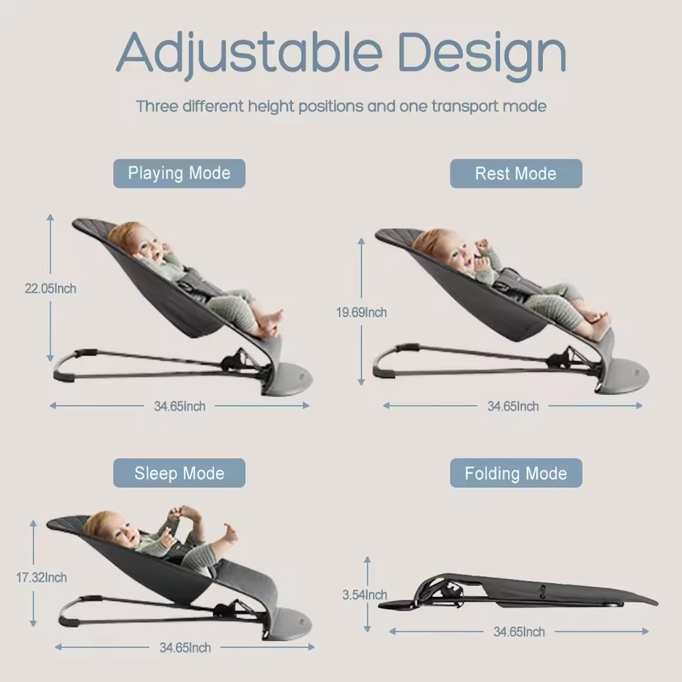 Baby Rocking Chair Foldable Ba - Baby Swing Bouncer recension och pris