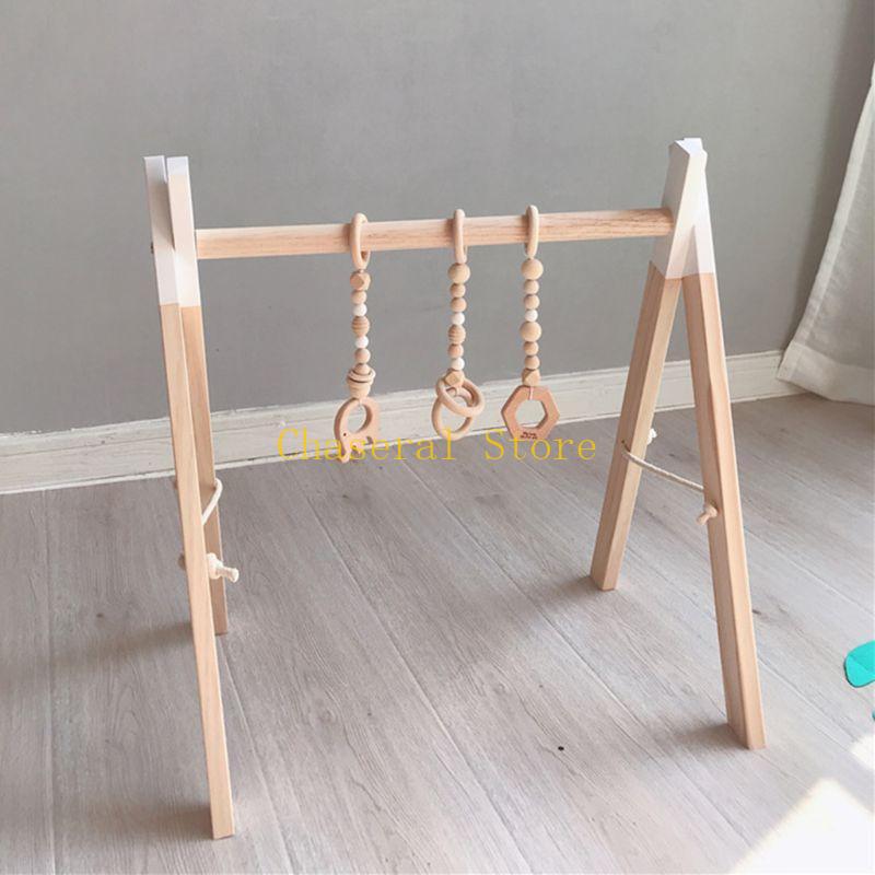 E7CE Nordic Simple Wooden Chil - Baby Swing Bouncer recension och pris