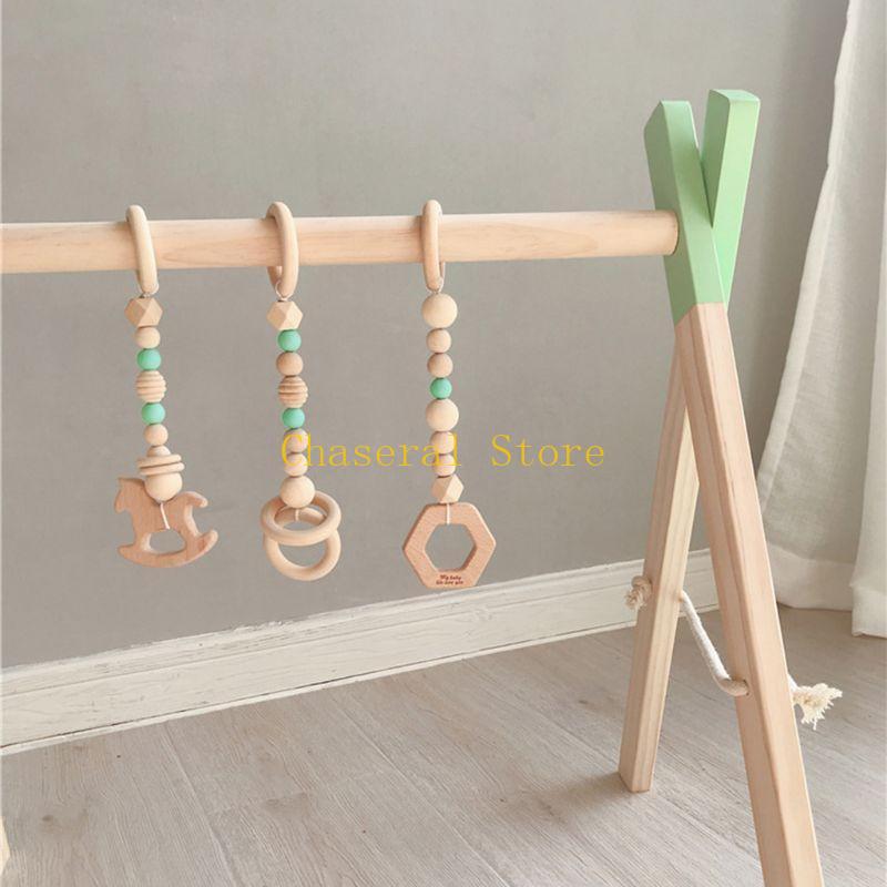 E7CE Nordic Simple Wooden Chil - Baby Swing Bouncer recension och pris