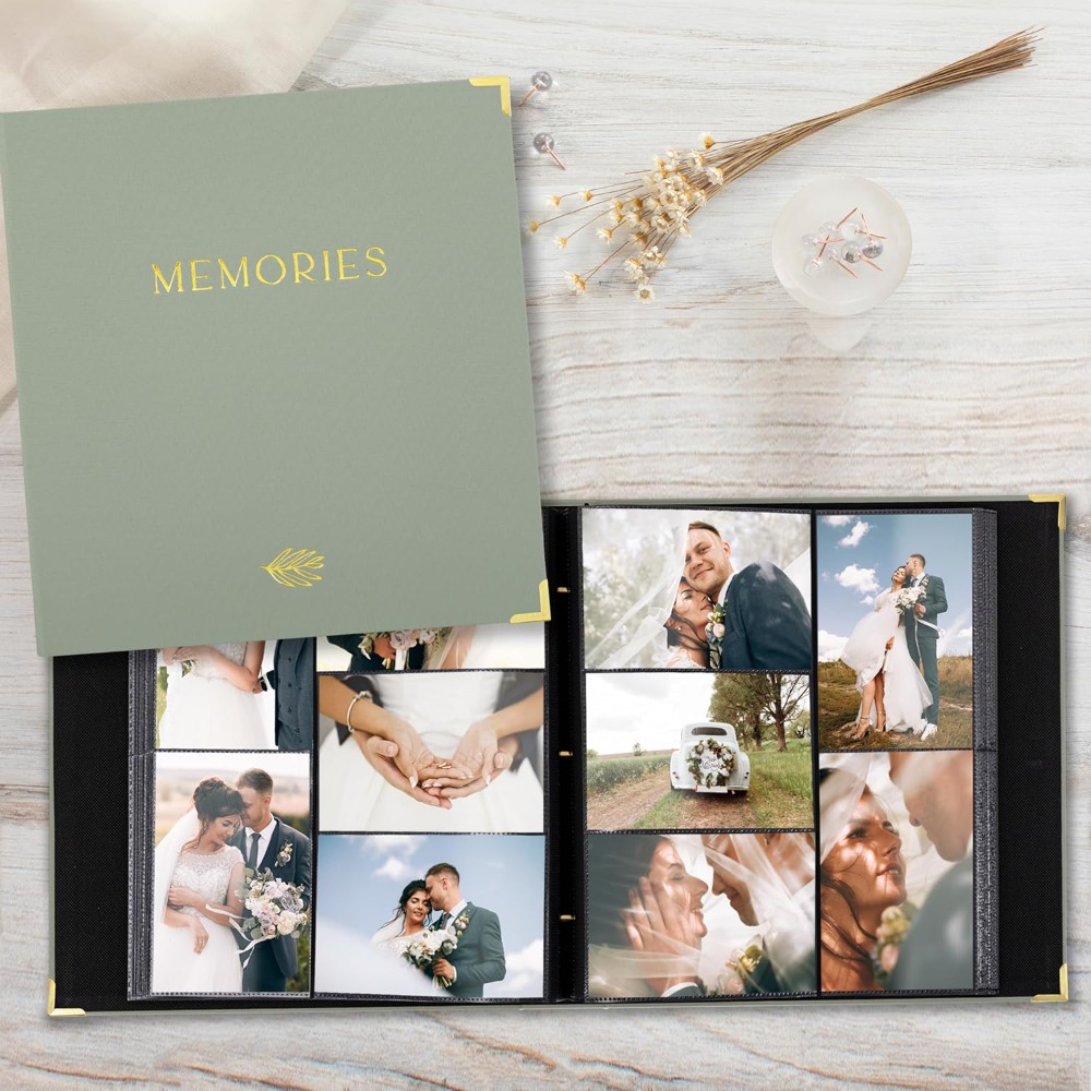 Linen Photo Album for 4x6 Phot - Baby Products Pictures recension och pris