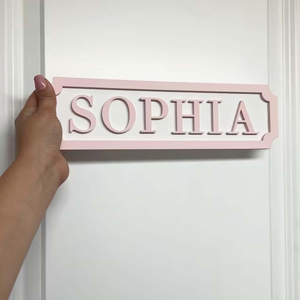 Personalized Kids Door Sign Bo - Baby Products Name recension och pris