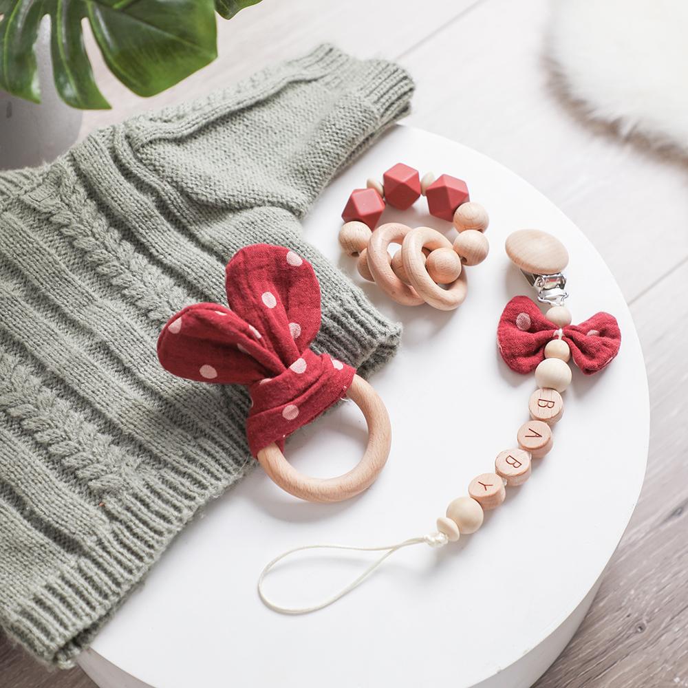 1pc Baby Rattle Wooden Ring Be - Baby Products Pictures recension och pris