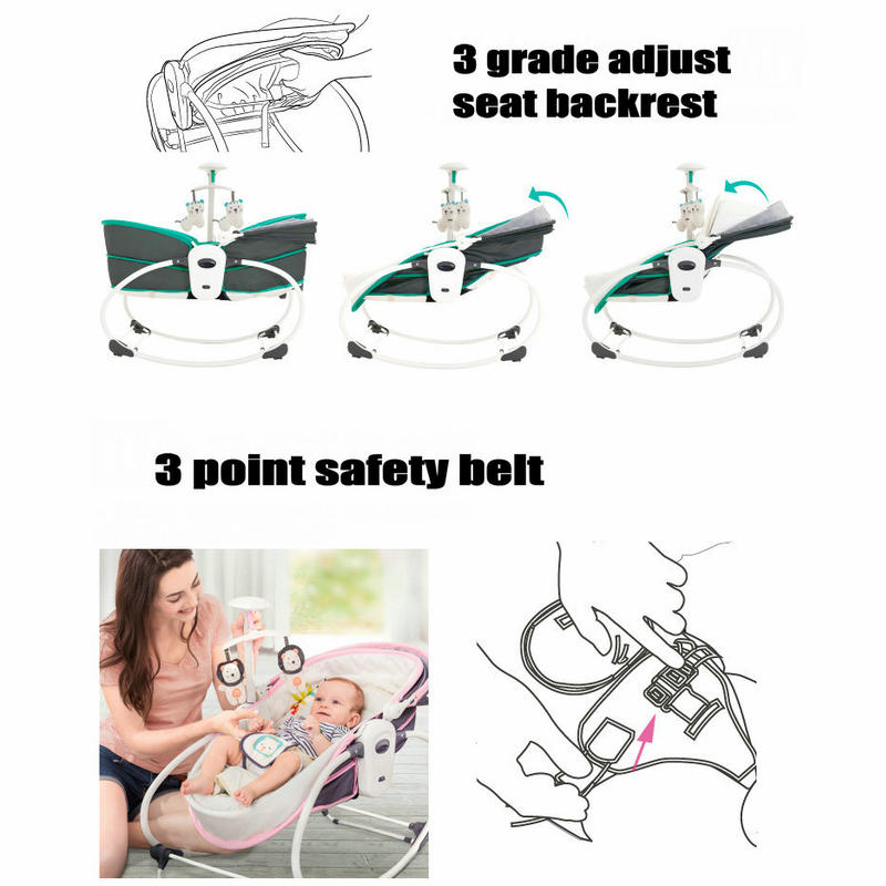 5 In 1 Baby Rocker Infant Swin - Baby Swing Bouncer recension och pris