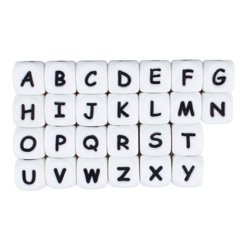 12mm 50Pcs Silicone Letters Be - Baby Products Name recension och pris