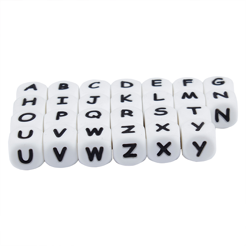 12mm 50Pcs Silicone Letters Be - Baby Products Name recension och pris