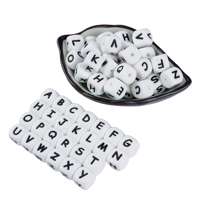 12mm 50Pcs Silicone Letters Be - Baby Products Name recension och pris