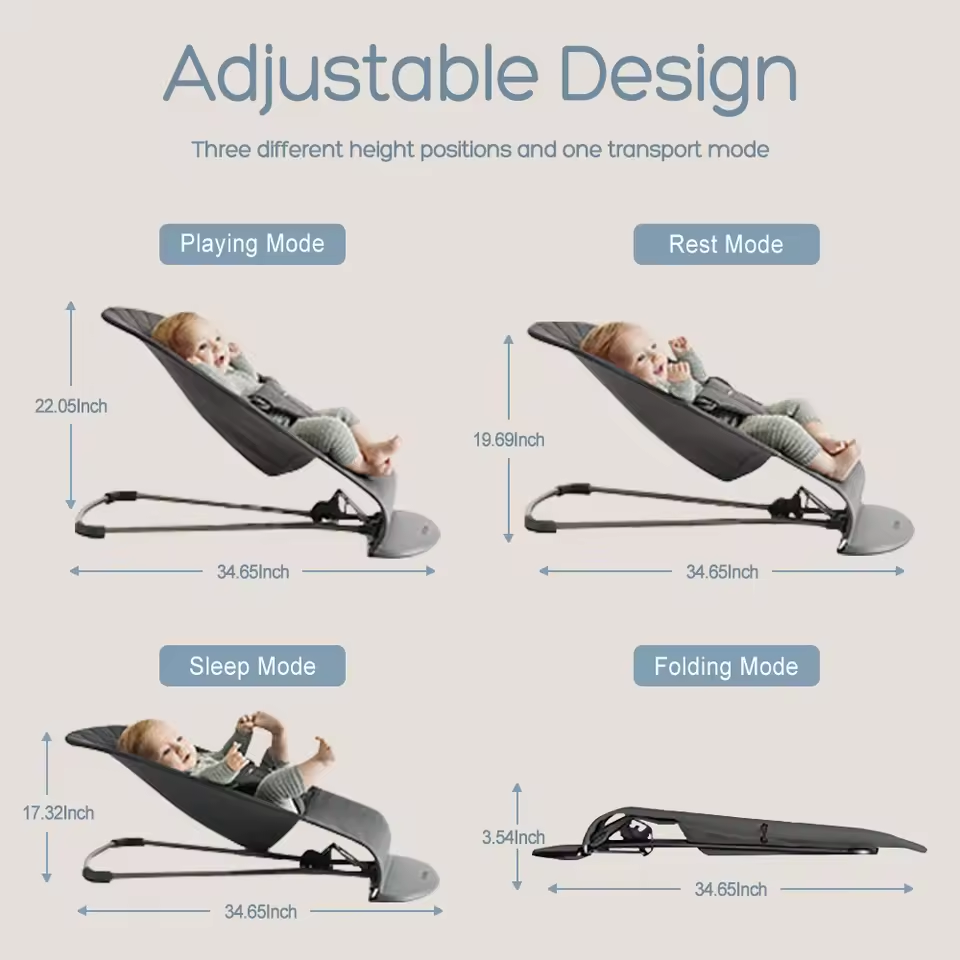 Foldable Baby Rocking Chair wi - Baby Swing Bouncer recension och pris