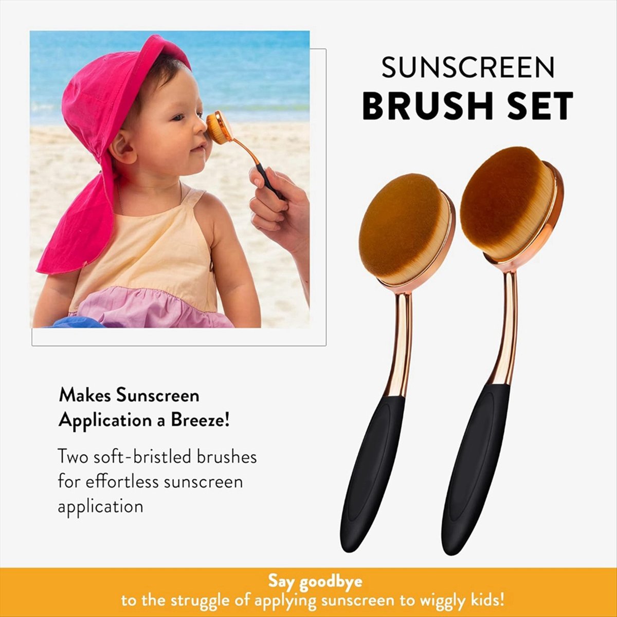 Sunscreen Brush Set - Lotion A - Baby Sunscreen Lotion recension och pris