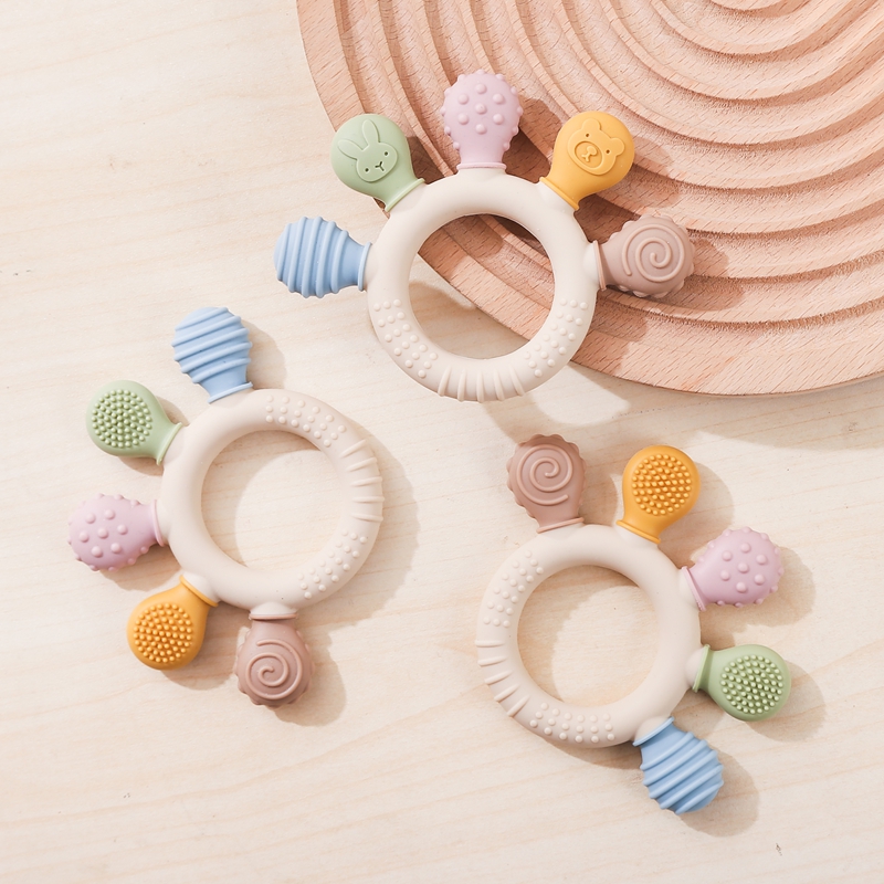 1pc Silicone Teether Baby 0 12 - Baby Products Name recension och pris