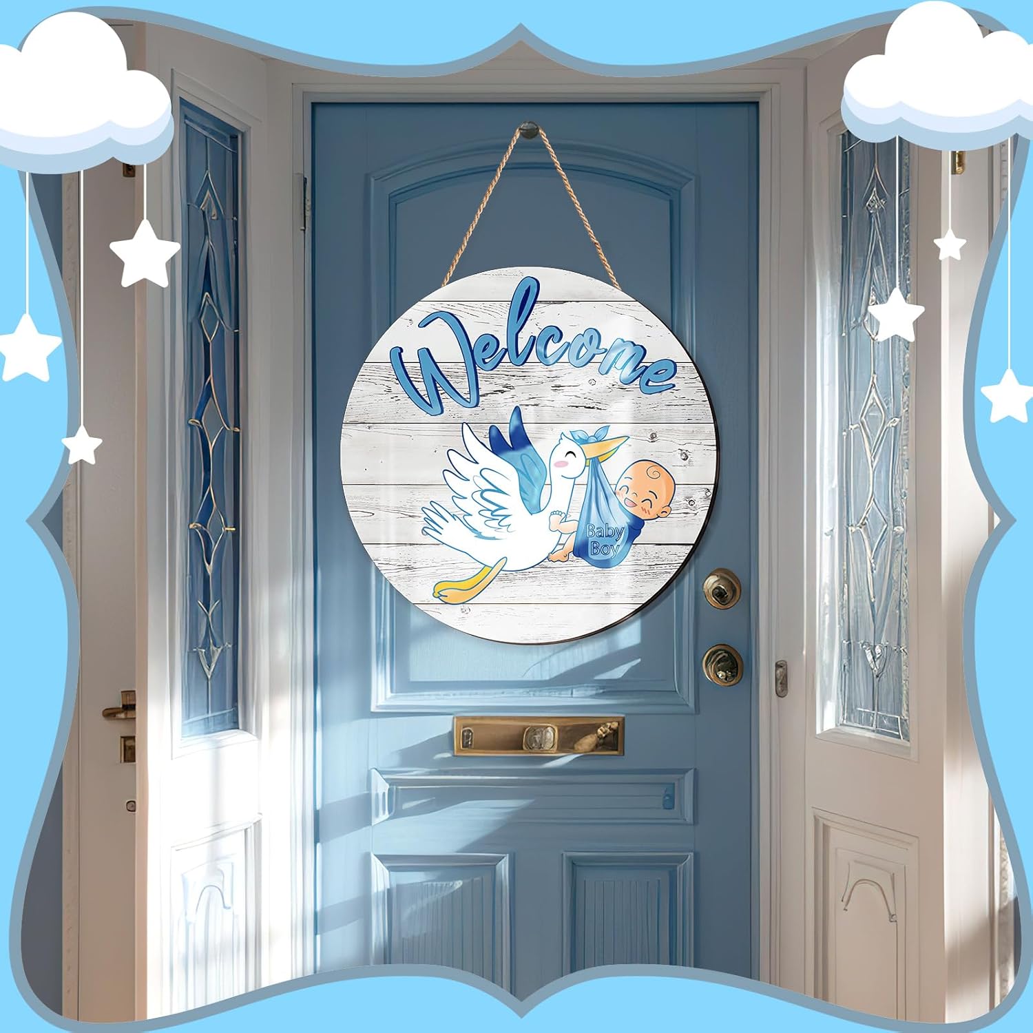 Baby Boy Door Sign Gender Reve - Baby Products Name recension och pris