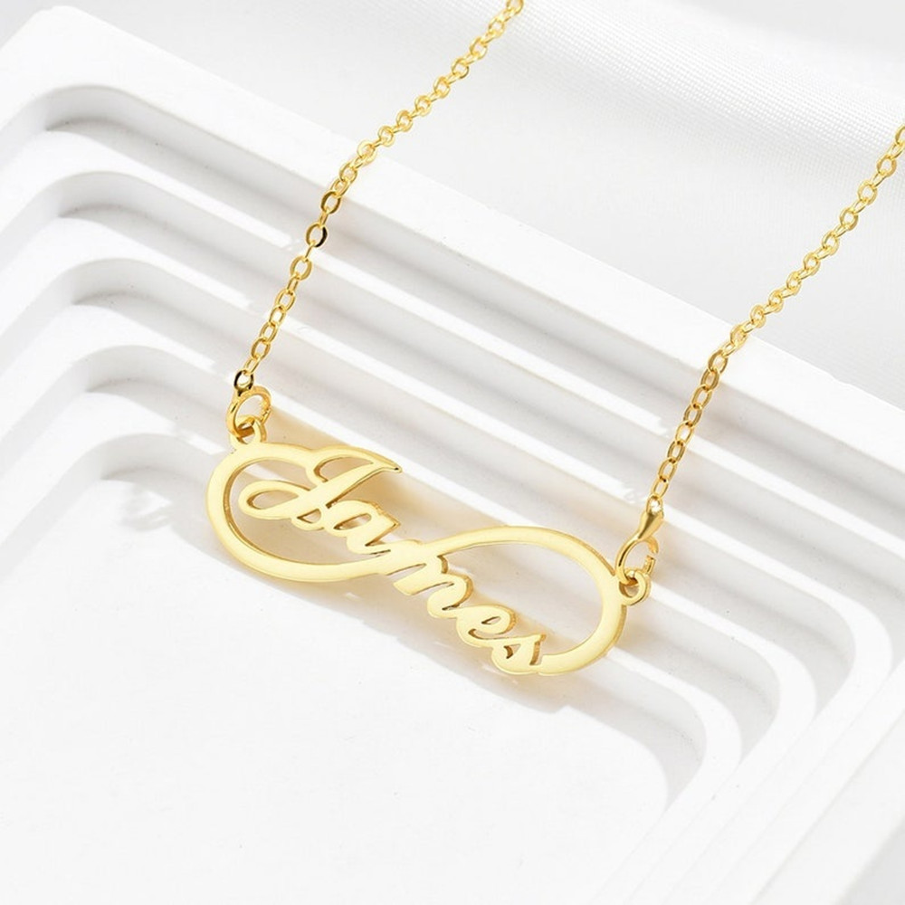 Custom Infinity Name Necklace  - Baby Products Name recension och pris